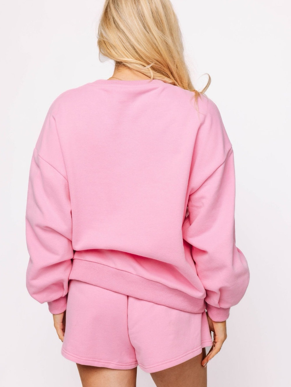 Queen of Sparkles Pink Sequin Card Sweatshirt - Picture 2 of 2